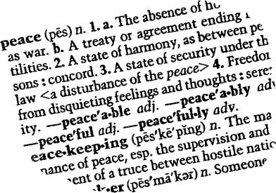 peace definition 3